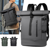 Mochila Enrollable de Alta Calidad para Viajes de Negocios, Impermeable, Expandible, de Gran Capacidad, Informal, para Portátil, Venta al Por Mayor