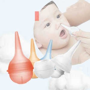 नासिका म्यूकस और मल को साफ करने के लिए नवजात शिशुओं के लिए कस्टम लोगो सरल मैनुअल सिलिकॉन नाक कैनुला - Product Image 1