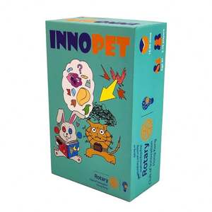 Boîte rigide personnalisable en carton pour cartes de jeu, couvercle Ciel et Terre, pour appareil photo d'enfant, en carton gris rectangulaire, pour cadeau et artisanat - Product Image 3