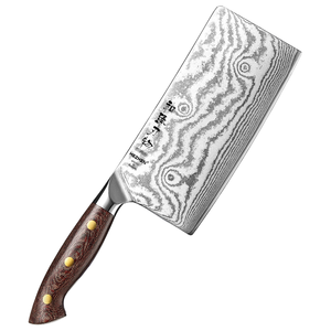 Cuchillo de Cocina Chino XINZUO, Afilado, de Acero al Carbono Personalizado, Mango de Micarta, Acabado Pulido, Ambidiestro, Ecológico - Product Image 1