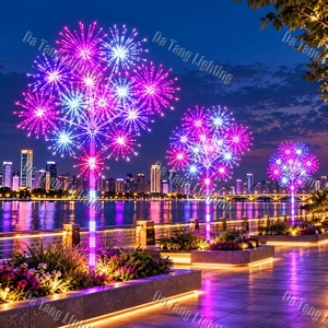 2m Diameter 4m High RGB LED Firework <b>Tree</b> Light IP65 Waterproof 48 <b>Branches</b> for Outdoor Wedding Landscape Decoration - Product Image 5