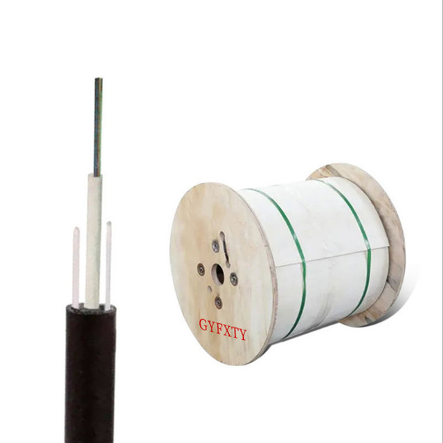 DENIXI Light-armored Non-metallic Optical Fiber Cable  SMF/MMF GYFXTY Optical Fiber Cable