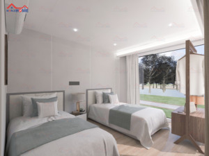 Prefab đúc sẵn thép container nhà văn phòng trường căn hộ trung tâm khách sạn biệt thự sử dụng năng lượng mặt trời + gió lai hệ thống cabin di động - Product Image 2