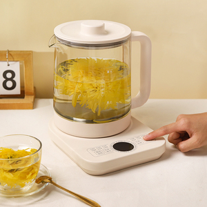 Théière multifonctionnelle en verre borosilicate haute résistance, fonction de cuisson rapide et de conservation de la chaleur, bouilloire électrique - Product Image 1