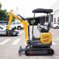 Produsen China Excavator Mini Crawler 1250kg dengan Garansi 1 Tahun dan Lampiran Opsional