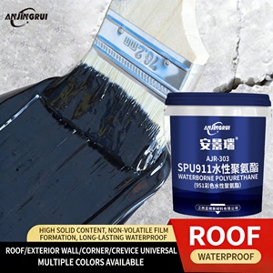 Revestimiento Impermeabilizante de <span class=keywords><strong>Poliuretano</strong></span> al Agua 100% de Fábrica para Techos y Paredes de Hormigón, Pintura Impermeabilizante y Reparación de Fugas - Product Image 1