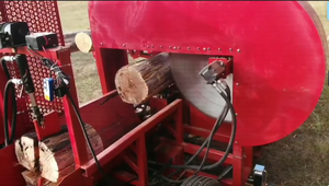 Büyük dairesel testere ile ahşap işleme ormancılık makineleri için profesyonel 50T benzinli motor kütük yarıcı yakacak odun işlemci - Product Image 3