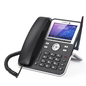 2023 NEUES MODELL 4G LTE GSM Desktop Festes WLAN-Telefon mit doppelter SIM-Karte und Headset-Anschluss