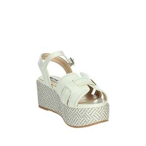 Sandali con zeppa da donna Keys K-11081 bianchi con plateau e cinturini, scarpe estive - Product Image 5
