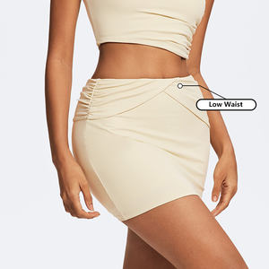 بيع بالجملة مخصص تجريب المنسوجة حمالة الصدر الكتف واحد وثنيات الخصر التفاف تنورة الورك مجموعات ضئيلة تنورة قصيرة مجموعة 2 قطعة ملابس الغولف - Product Image 4