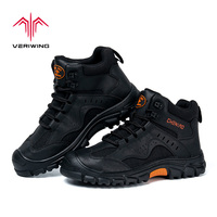Chaussures de sécurité de haute qualité pour le travail en extérieur, légères, résistantes aux perforations et anti-écrasement pour hommes, bottes légères et confortables