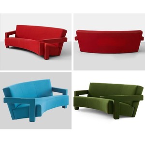 Conjunto de Sillones Modernos Minimalistas Nórdicos de Doble Curvatura, Tapizados en Tela, para Sala de Estar, Dormitorio, Hotel, Villa, Muebles de Diseño - Product Image 5