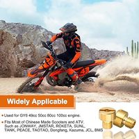 Nouveau kit de gicleurs principaux en cuivre pour carburateur CVK GY6 49-100cc M4x0.7 # 78-98 pour 139QMB/QMA ATV Scooter Go Kart