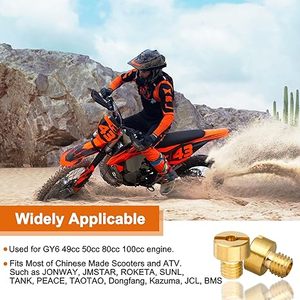 Nuevo Kit de Carburador CVK de Cobre GY6 49-100cc con Juego de Boquillas Principales M4x0.7 # 78-98 para 139QMB/QMA ATV Scooter Go Kart - Product Image 6