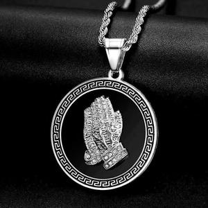 Collier pendentif Hip Hop <span class=keywords><strong>St</strong></span> Jude Christian en acier inoxydable 316 imperméable et anti-ternissement pour homme femme unisexe cadeau - Product Image 5