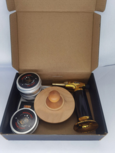 Cocktail fumatore UFO Box Owith coperchio <span class=keywords><strong>Ork</strong></span> 4 sapori trucioli di legno butano torcia Set per whisky Drink Factory - Product Image 5