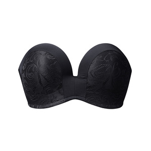 Extra großer Bandeau-BH für Damen Cabrio-Fischknochen-Push-Up-Design Volle Cup-Unterstützung Rutsch fester, sexy, nahtloser <span class=keywords><strong>Plus</strong></span>-<span class=keywords><strong>Size</strong></span>-BH - Product Image 5