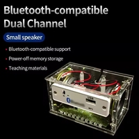 Kit de haut-parleurs portables 2.0 canaux USB Yxw DIY compatible pour l'apprentissage de la soudure électronique avec vidéo d'instructions