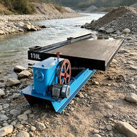 Table vibrante de lavage et de concentration pour l'extraction aurifère par gravité