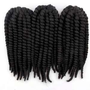 Extensiones de Cabello Pre-Atadas de Rastas Africanas Negras, Tejidas a Mano, Listas para Venta al por Mayor Transfronteriza, sin Trenzas ni Retorcidos - Product Image 2