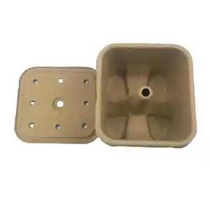 Eco Friendly Disposable Pulp Charcoal Packaging Barbecue Box Storage Pulp Box