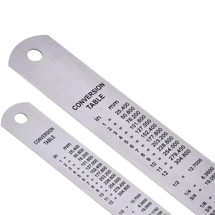 Wholesale Straight Stainless Steel Ruler Different Sizes Patchwork Ruler Set Ruler
