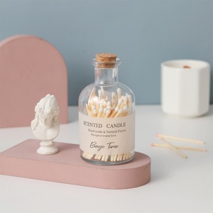 Wholesale Custom Luxury Coloured Matchsticks With logo Safety <strong>Matches</strong> in a Jar Bulk Glass Bottle <strong>Matches</strong> <strong>Long</strong> Wood <strong>Matches</strong> - Product Image 3