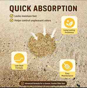 Échantillon Gratuit OEM Litière pour Chat à Fort Pouvoir Agglomérant à Base de Bentonite, Contrôle Supérieur des Odeurs, Naturelle, Faible Émission de Poussière, Idéale pour les Foyers Multi-Chats - Product Image 2