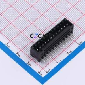 DB2ERC-2.54-12P-BK Plug-in Terminal Block Bent Lead Through Hole,P=2.54mm Board-to-Board / Socket - Closed 1x12P 2.54mm Black - Product Image 1