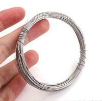 Fil à sertir souple en acier inoxydable - Fil de câble à ressort pour la fabrication de bijoux et la sculpture DIY