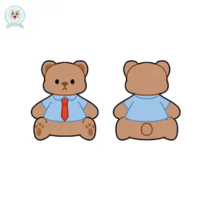 定制毛绒衬衫泰迪熊可爱独特毛绒玩具批发放在卧室供公司使用