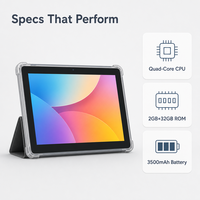K7 Dört Çekirdekli Android 13 Tablet PC Kapasitif Dokunmatik Ekran Wifi 4GB RAM 32GB ROM Ön Kamera Çocuklar İçin