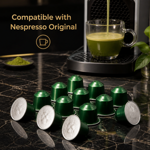 แคปซูลชาเขียวมัทฉะ Brain Power ใช้ได้กับเครื่อง Nespresso Original Line ช่วยเสริมสมาธิ ออร์แกนิคเพื่อสุขภาพ - Product Image 4