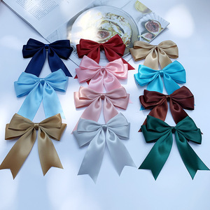 Handmade đôi vòng lặp rắn <span class=keywords><strong>Pre</strong></span> <span class=keywords><strong>tied</strong></span> Ribbon Satin <span class=keywords><strong>Bow</strong></span> Polyester gói quà <span class=keywords><strong>Bow</strong></span> cho trang trí - Product Image 1