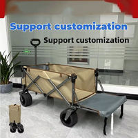Chaise longue pliante d'extérieur avec logo personnalisé, avec roues, en tissu Oxford imperméable, pour le camping, la plage, vente en gros