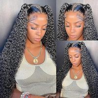 Perruques de Cheveux Humains Indiens Bruts Sans Colle à Cuticules Alignées, Perruque Frontale en Dentelle HD pour Femmes Noires – Vente en Gros