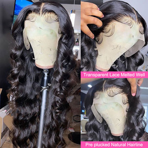 Venta al por mayor pelo humano crudo vietnamita Rose Curl cutícula pelucas delanteras de encaje onda del cuerpo color natural sin cola pelucas de encaje Full HD - Product Image 4