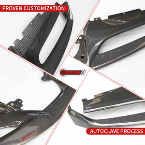 ดิฟฟิวเซอร์กันชนหน้าคาร์บอนไฟเบอร์แท้ สำหรับเฟอร์รารี่ 488 รุ่น OEM สไตล์คาร์บอนแห้ง  อะไหล่ตกแต่งตัวถังรถยนต์อื่นๆ - Product Image 3