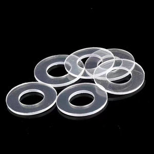 10 pièces/sac <span class=keywords><strong>Rondelle</strong></span> plate en plastique dur transparent PVC M1.2 M2 M6 M8 M12 Résistante aux hautes températures Isolation plastique Joint plat - Product Image 3