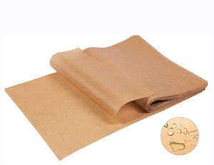 Papier d'emballage pour hamburgers en papier kraft de qualité alimentaire enduit de PE, résistant à la graisse, avec logo personnalisé - Product Image 1