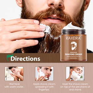 Crème à raser naturelle à l'huile essentielle de bois de santal pour hommes, soin de la barbe <span class=keywords><strong>anti</strong></span>-rougeurs, baume à raser pour hommes, crème à raser - Product Image 6