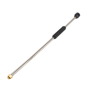 Pistolet à eau haute pression en acier inoxydable avec tige extensible, buse éventail métallique, accessoires de brosse et pompe pour machine de lavage de voiture, nettoyeur haute pression - Product Image 1