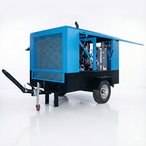 Compresor de Aire de Tornillo Diésel Portátil ZIQI Serie <span class=keywords><strong>GMD</strong></span> 55KW 75HP 247CFM 250CFM 7Bar 8bar Remolcable con Motor Cummins - Product Image 3