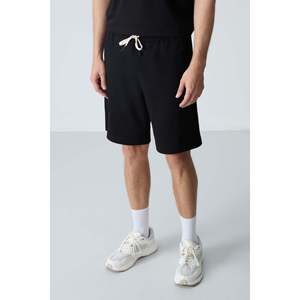Shorts Negros Air Jones para Hombre, Corte Estándar Básico, Mezcla de Algodón, Textura Suave, para Uso Diario Informal y Comodidad - Product Image 2