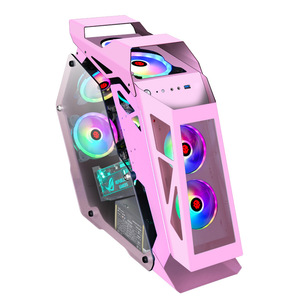Caja de PC para Juegos Vertical Mini-ITX Micro ATX Darkflash Anime 2025, Torre de Computadora de Acero con Lateral Transparente para Placa Base - Product Image 1