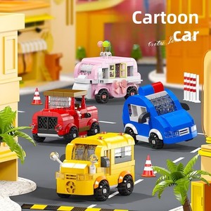 Super Racing - Jouet éducatif de construction en micro-blocs, véhicules d'ingénierie <span class=keywords><strong>à</strong></span> assembler soi-même, puzzle STEM - Product Image 5