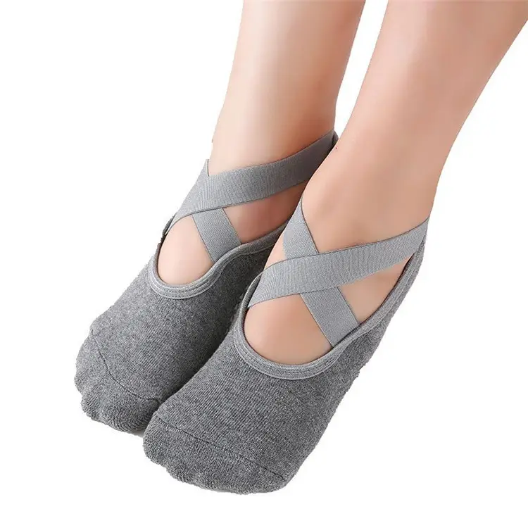 New Wholesale Custom Logo Preium Anti Slip Pilates Socks Recycle Cotton Heat High Quality Non-slip Yoga Sock