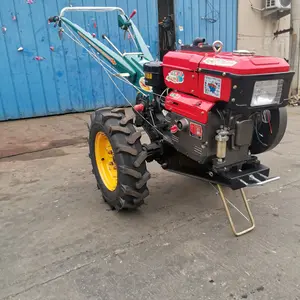 Landbouw Mini Landbouw 12hp 15hp 2 Wheel Power Helmstok Lopen Tractor Handtractor