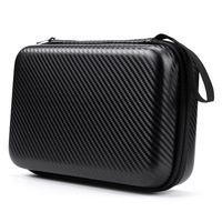 D5612 Boîte rigide noire personnalisée en usine pour organisateur électronique et numérique, câble, écouteurs, étui pour appareil photo, sac de rangement EVA
