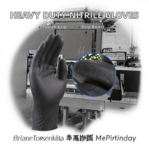 Gants mécaniques robustes avec logo personnalisé, en nitrile industriel 8MIL, poignets renforcés, anti-chimiques, texture diamantée en relief <span class=keywords><strong>pour</strong></span> une meilleure adhérence - Product Image 2